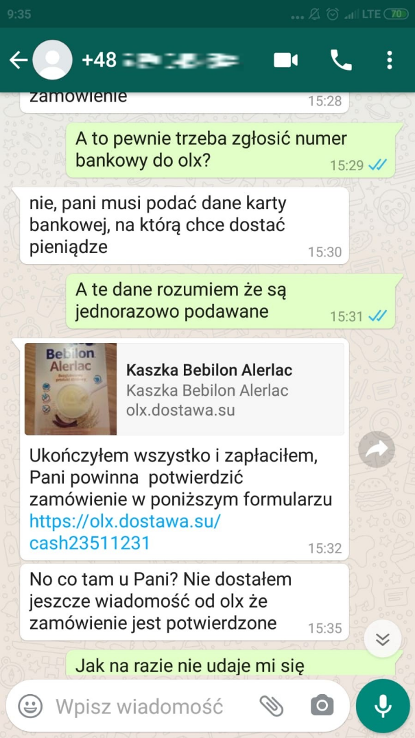 korespondencja olx 3 73537