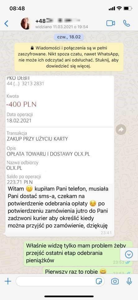 korespondencja olx 5 73547